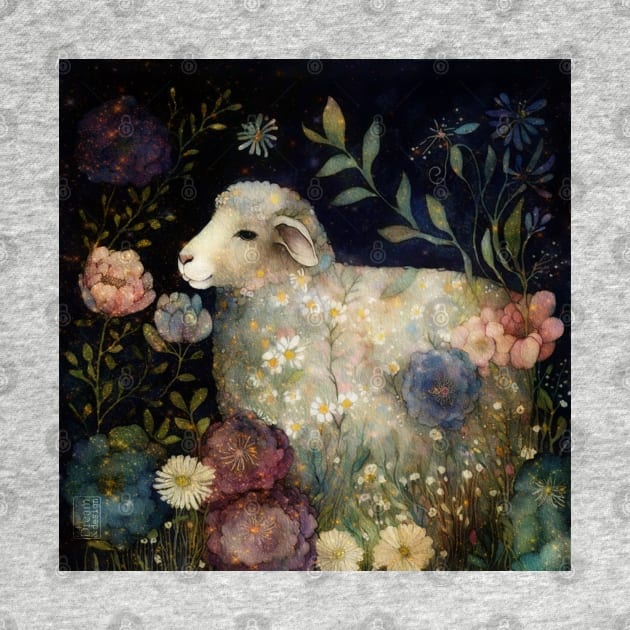 Sheep , Watercolor Farm Animals by Dream and Design